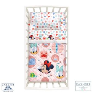 BABY MINNIE trapuntino e paracolpi Lettino sponde Disney CALEFFI