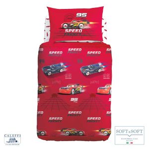 CARS FRENZY Completo Copripiumino PIAZZA E MEZZA Disney CALEFFI