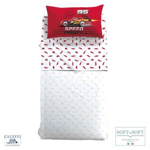 CARS FRENZY completo lenzuola misura SINGOLA Disney CALEFFI