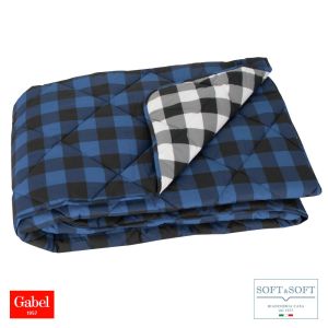 CHECK trapunta PIAZZA E MEZZA 220x260 GABEL-Blu