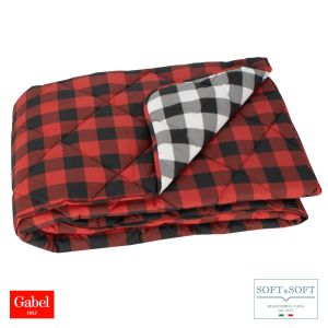 CHECK trapunta PIAZZA E MEZZA 220x260 GABEL-Rosso