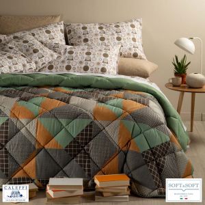 DENIM BLUES trapunta misura PIAZZA E MEZZA 220x265 CALEFFI-Moka