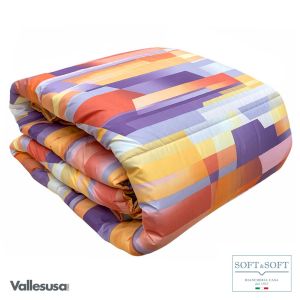 EASY trapunta piumone letto singolo Vallesusa invernale-Rosa Incanto