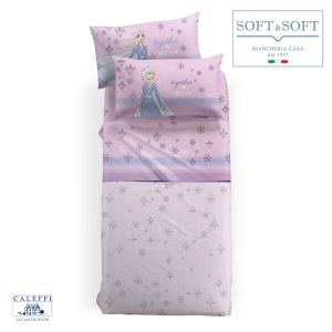 FROZEN SOGNI completo lenzuola misura SINGOLA Disney CALEFFI