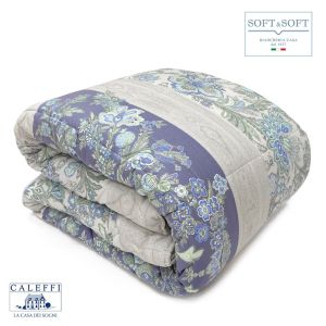 JAKARTA Trapunta per Letto Matrimoniale in puro Cotone CALEFFI Blu