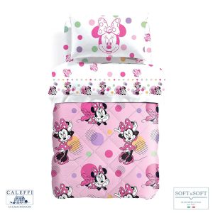 MINNIE ALLEGRA Trapunta per Letto Piazza e Mezza Disney CALEFFI