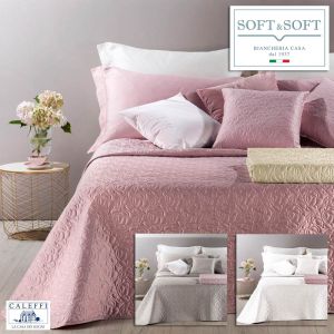 PATRICIA satin double quilted bedspread 270x270 Caleffi