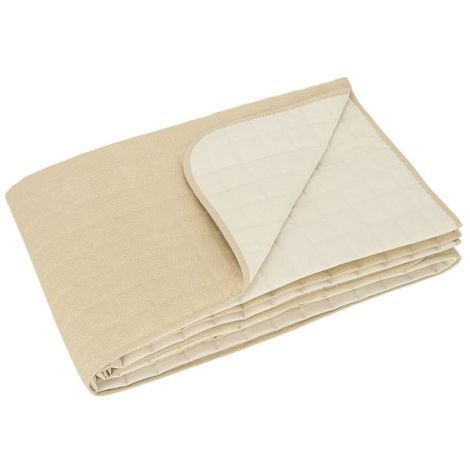 CHROMO Quilted bedcover for double bed - Gabel - Beige