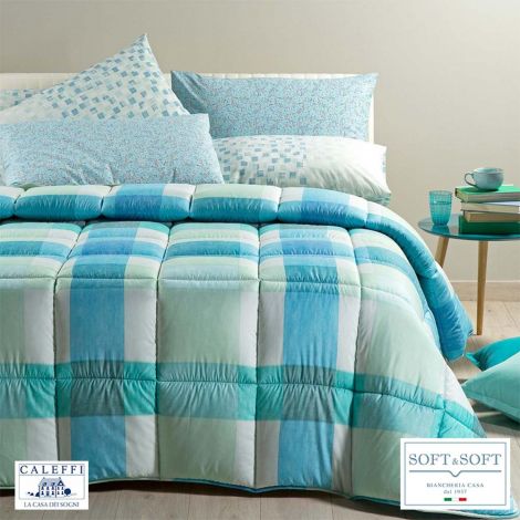 COTTAGE Winter Quilt DOUBLE size 260x265 CALEFFI Bluette