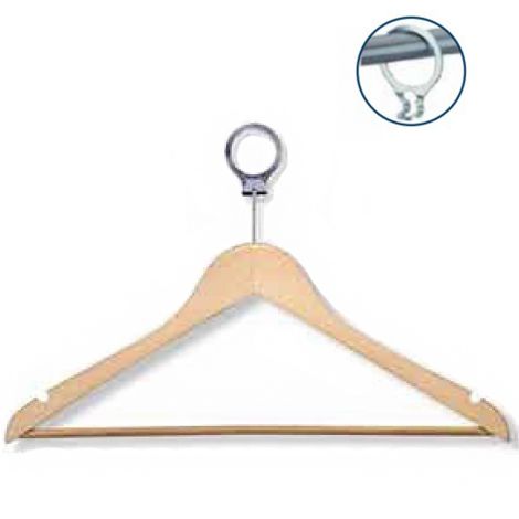 Coat hangers coat hanger with ring - maple natural