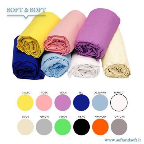 Lenzuola Da Sotto Con Angoli Per Letto Matrimoniale Vendita Online Color Basic Softandsoft It Soft Soft