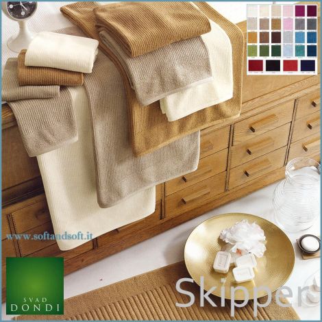 Asciugamani casa in spugna di puro cotone a ricciolo basso panna tortora cammello