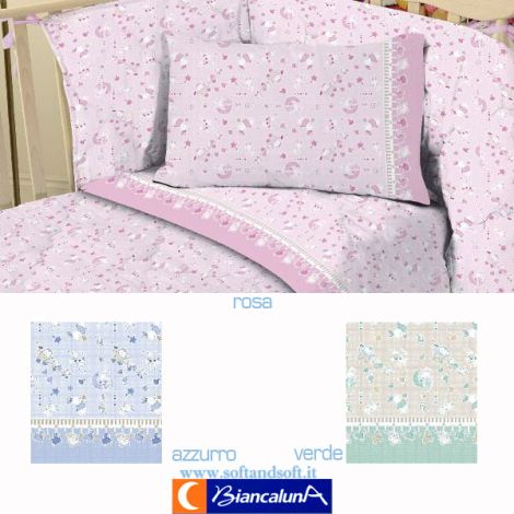 Vendita Online Trapunta E Paracolpi Lettino Biancaluna Bambino Softandsoft It Soft Soft