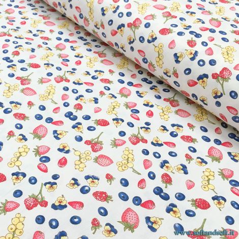 FRUIT FABRIC FOR TABLE CLOTH Pure Cotton cm 180 
