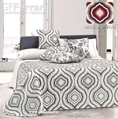 FEBE Yarn-Dyed Chenillie Jacquard Bedspread for Double Bed