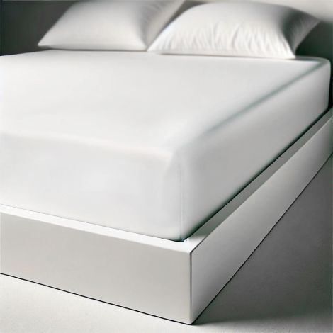 PRISMA double fitted sheet with corner cm 160x200h25 - White
