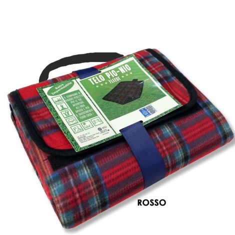 PIC NIC coperta in pile telo pieghevole cm 120x150 fondo impermeabile