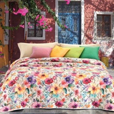 PRIMAVERA 50 summer quilted bedspread DOUBLE 260x260 GFFERRARI