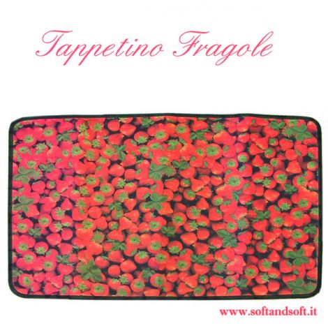 Fruit tappetino cm 50x75 Fragole Tappeto