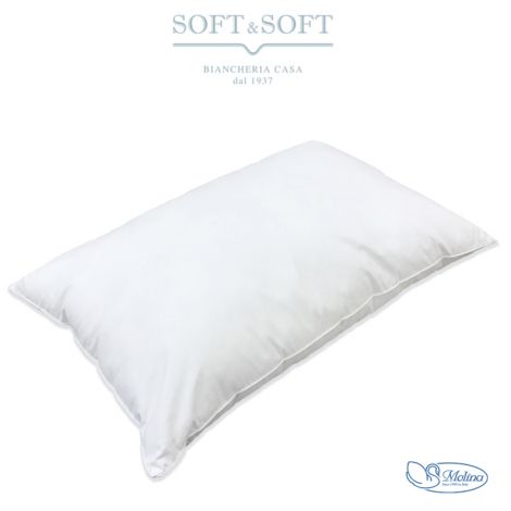 LUXURY 50 Guanciale cuscino da letto in Piumino d'oca 50% MOLINA gr. 800