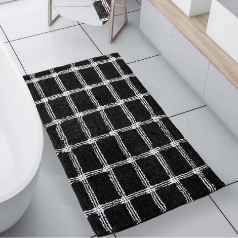 Matchy soffice tappeto bagno in puro cotone con antiscivolo cm 55x100