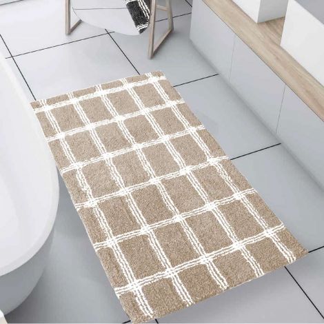 Matchy tappeto bagno in puro cotone con antiscivolo cm 55x100
