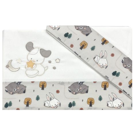 Sogno embroidered sheet set Crib Sheet Set