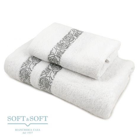VIVALDI Pure Cotton Bath Towel Set 1+1 Jacquarde Flounce