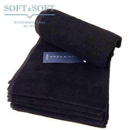 Asciugamani Neri cm 50x90 colori Solidi Indanthrene - perfetti per