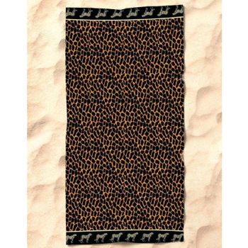 AFRICA Spotted terry beach towel 90×165 cm