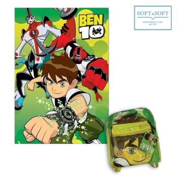 Ben Ten Pile Plaid + Schoolbag cm 130x160