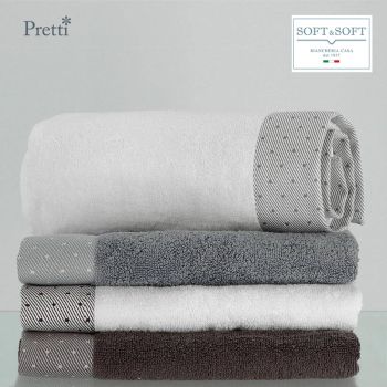 CAMILLA set 2+2 asciugamani spugna di puro cotone Pretti