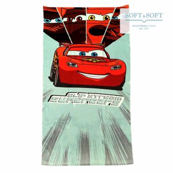 CARS SUPERCARS Telo Mare Bambino Spugna di Cotone 75x150