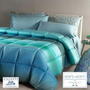 CHAMONIX Trapunta Invernale misura PIAZZA E MEZZA 220x265 CALEFFI Bluette
