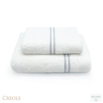 CITY towel set 1+1 CREOLE-Cream/Silver