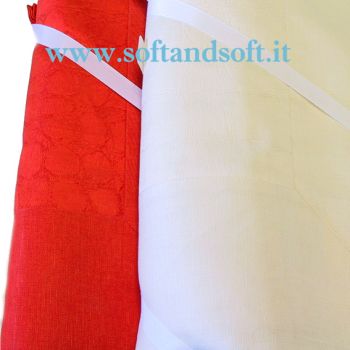COCCO Tovaglia per 8 cm 180x220 MISTO LINO- Emilio Gatti LARGE