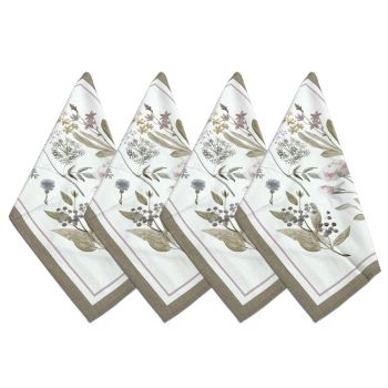 BACCHE Set of 4 Cotton Kitchen Towels 50x70 cm – Creole