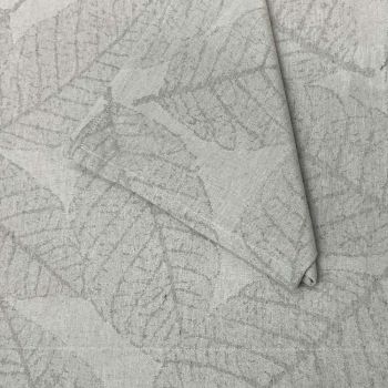 FOLLY JACQUARD tablecloth set 170x270 with 12 napkins - Grey