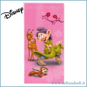 CUCCIOLO Sette Nani Telo mare cm 75x150 Disney