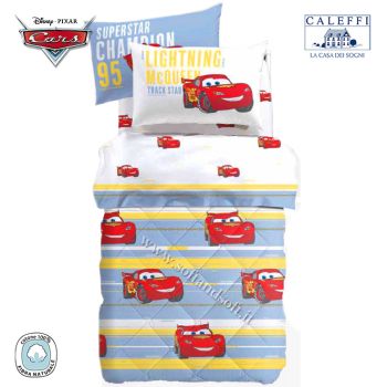 CARS SPORT Winter Quilt for Single Bed Disney by CALEFFI