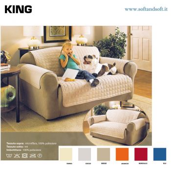 KING Quilted Armchair Cover