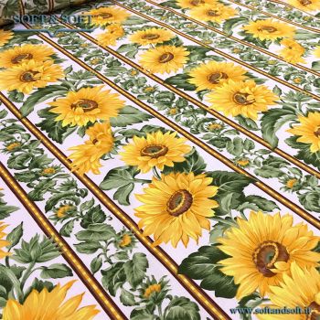 MONTARGIS decor fabric cm 140 super thin canvas sunflower