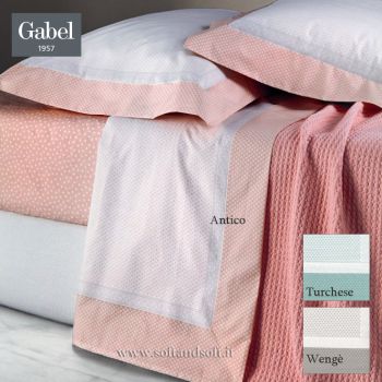 I SEGRETI Pure Percale Cotton Sheet Set for Double Bed GABEL