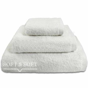 Asciugamano da bidet - Ospite di colore bianco tinta unita 40x60 cm gr.500