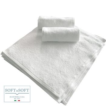 Hand Towel Set pure cotton 12 pieces white cm 30x30
