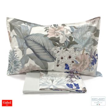 LOTUS complete double bed sheets percale cotton GABEL-Soffio