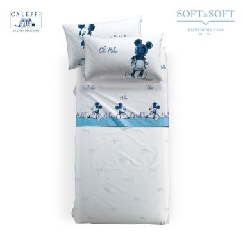 MICKEY OK Sheet Set for SINGLE Bed Disney by CALEFFI