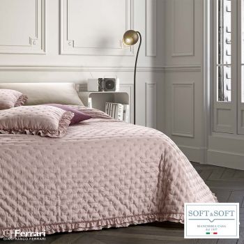 NADIA spring summer quilted bedspread for single bed 180x260 GFFerrari Rosa