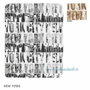 NEW YORK Plaid Pile cm 130x160 Grigio