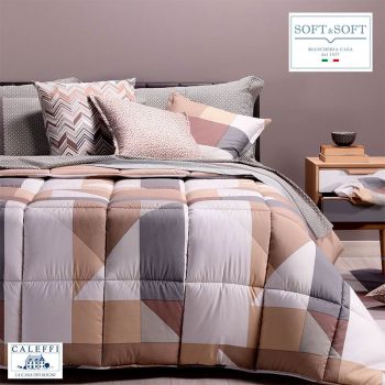 NORDICA Trapunta Invernale per misura MATRIMONIALE 260x265 CALEFFI-Tortora